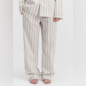 Tekla Poplin Pajama Bottoms Needle Stripes Size Large Unisex